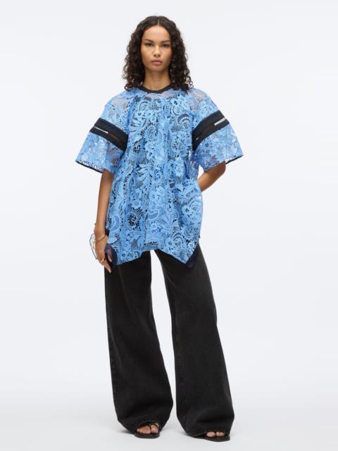 Embroidered Lace Hankerchief Top