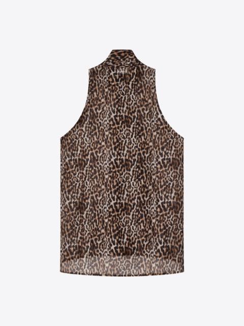 BLOUSE 106 BROWN LEO