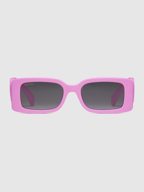Rectangular frame sunglasses
