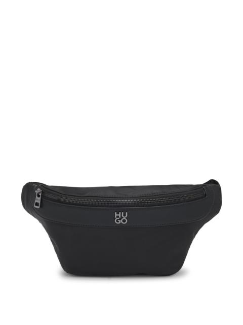 TWILL BELT BAG WITH STACKED-LOGO TRIM