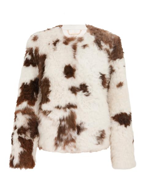 HYPNOTIC SPOT SHEARLING JACKET
