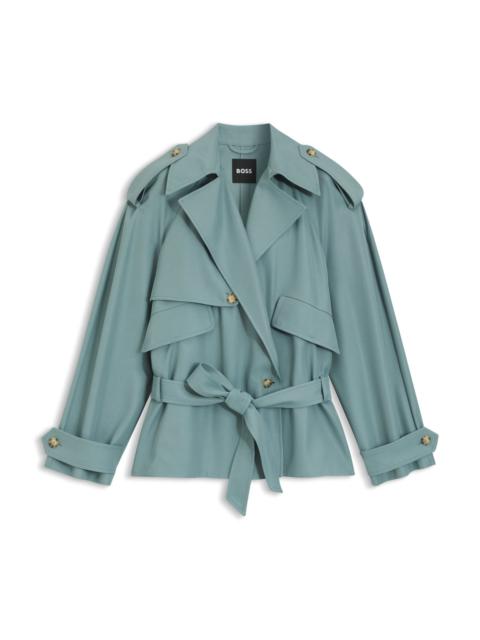 DRAPEY-TWILL JACKET IN A RELAXED FIT