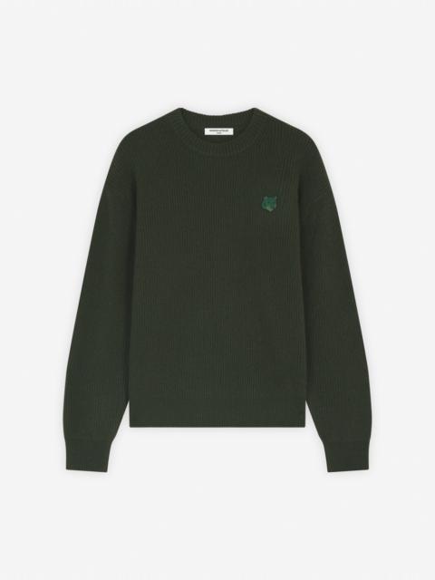 BOLD FOX HEAD PATCH COMFORT RIBBED JUMPER