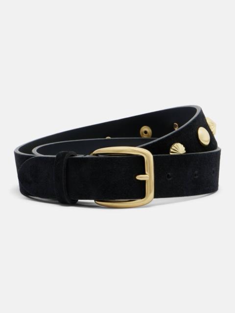 Eden studded suede belt