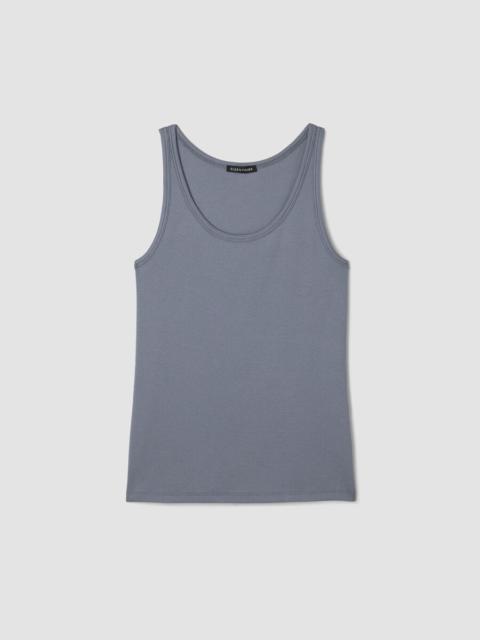 Organic Cotton Stretch Rib Scoop Neck Tank