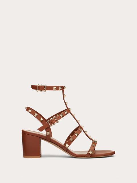 ROCKSTUD CALFSKIN ANKLE STRAP SANDAL 60 MM