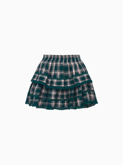 Ruffle Mini Tartan Skirt