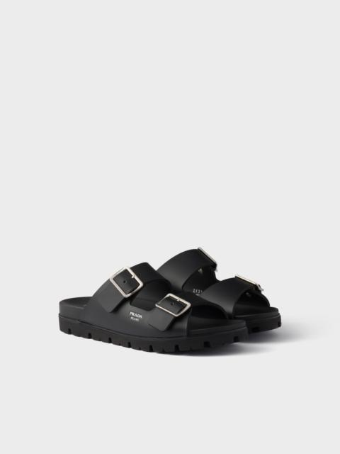 Rubber strap sandals