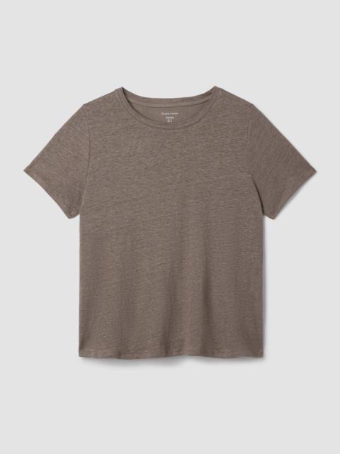 Organic Linen Jersey Crew Neck Tee