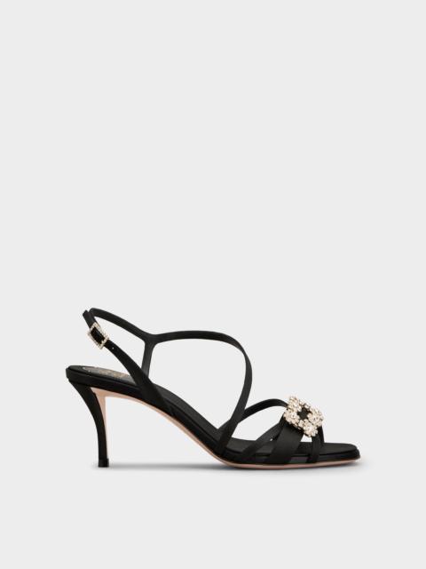 Efflorescence Sandals in satin