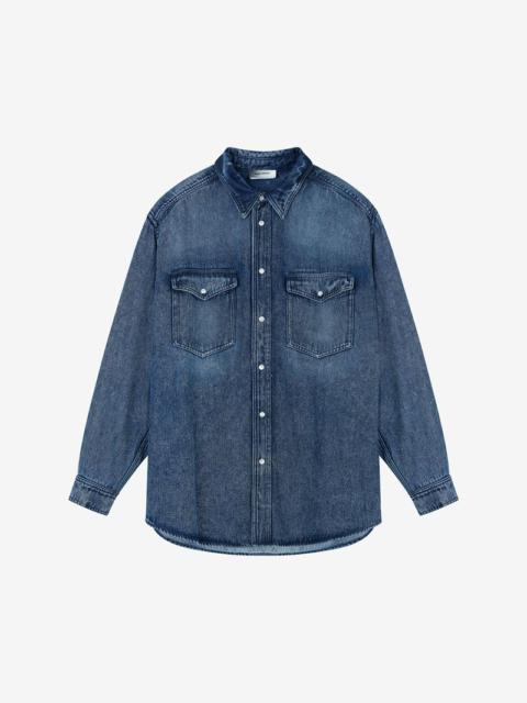 TAILLY FLUID DENIM SHIRT