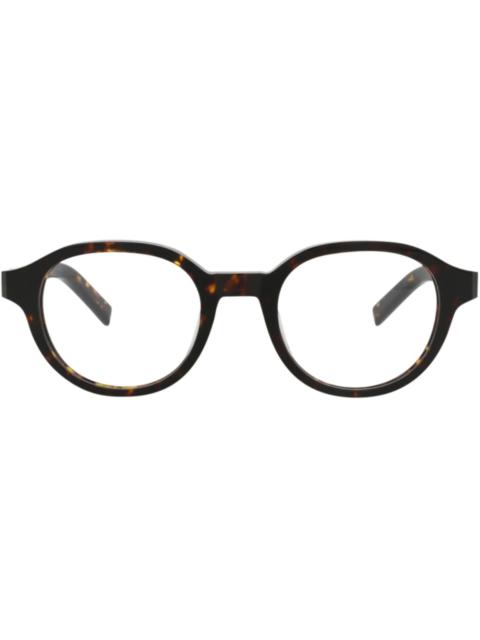 Berluti Round-Frame Acetate Optical Frames Havana Havana Transparent (BL50020U-49-052)