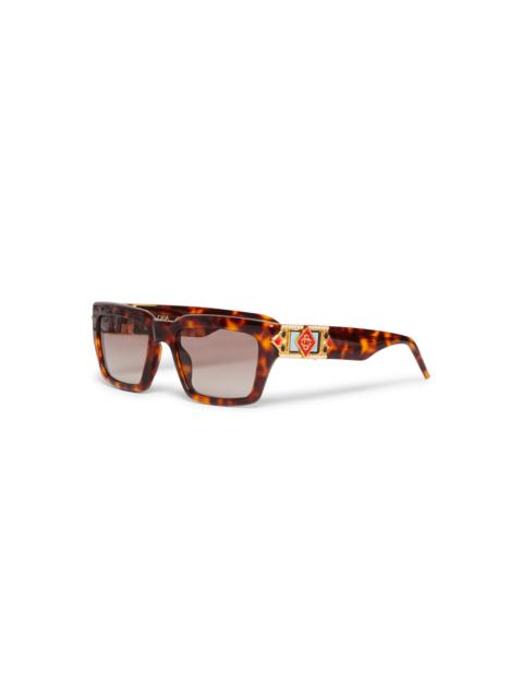 Tortoiseshell The Square Metope Sunglasses | Casablanca Paris