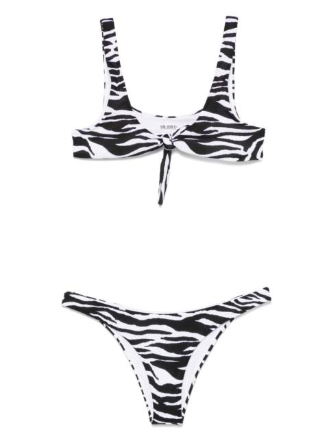 zebra-print bikini
