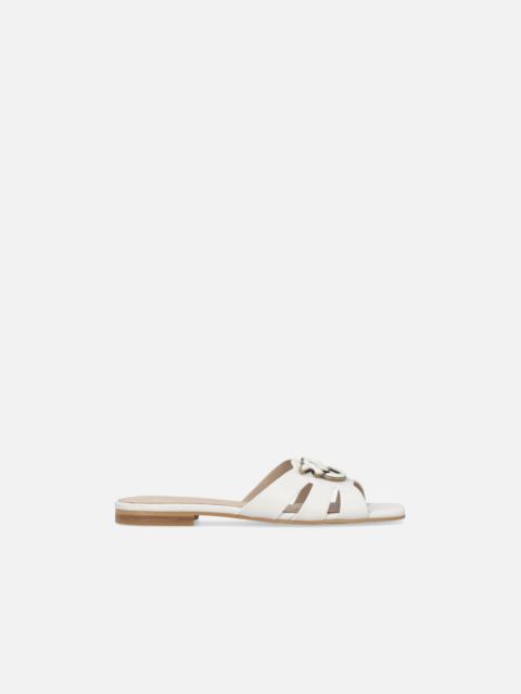 NAPPA LEATHER SLIP-ONS WITH BIRD LOGO