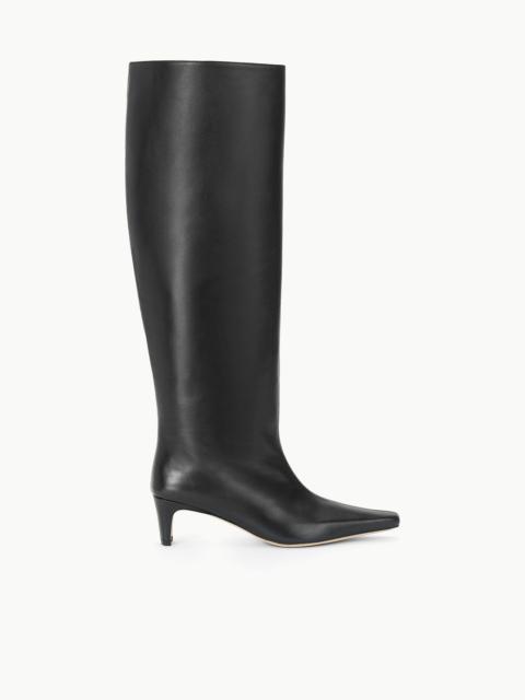 STAUD WIDE SHAFT WALLY BOOT BLACK