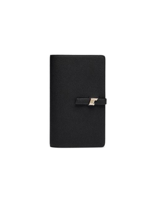 Black leather document holder