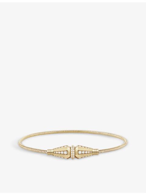 Jack de Boucheron single 18ct yellow-gold and 1.04ct round diamond bracelet