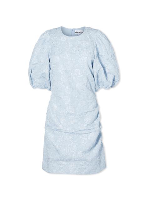 GANNI Puff Sleeve Mini Dress