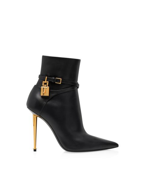LEATHER PADLOCK ANKLE BOOT