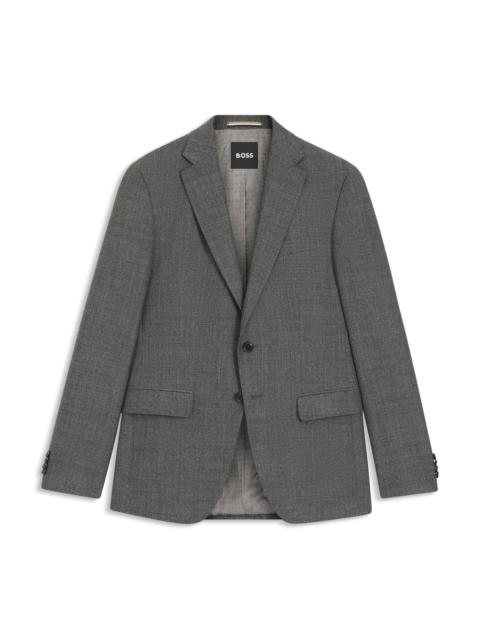 SLIM-FIT SUIT IN MICRO-PATTERNED VIRGIN WOOL