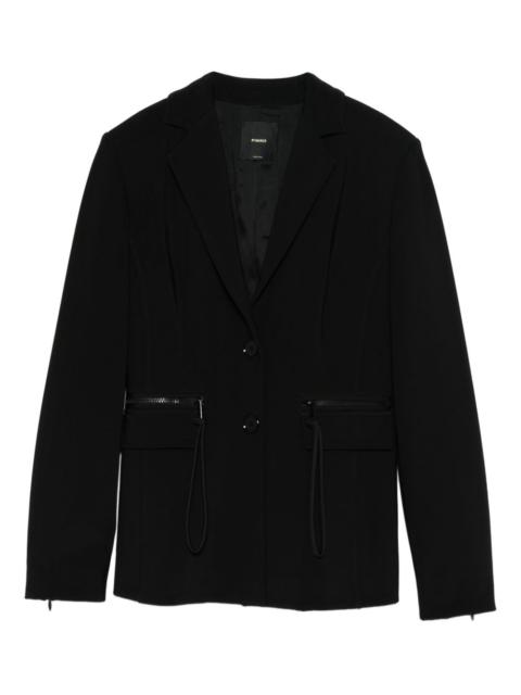 Faustina zip-pocket blazer