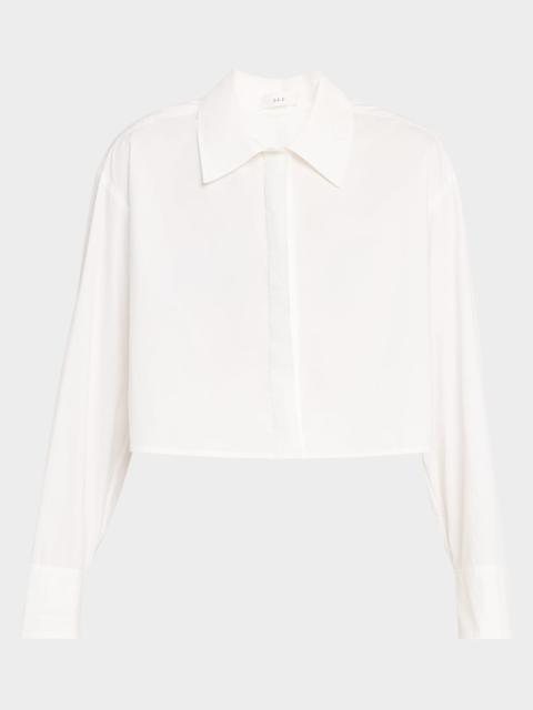 Maude Cropped Button-Front Top