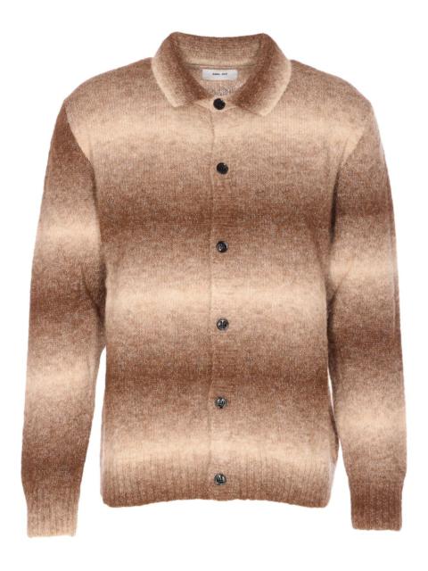 ombré-stripe cardigan