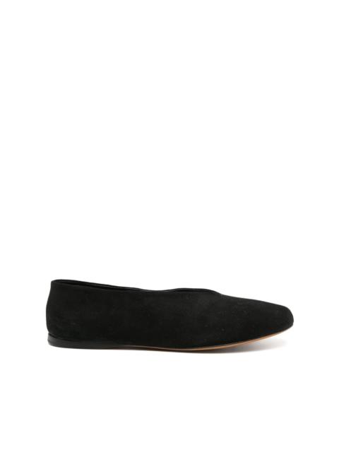 suede ballerina shoes