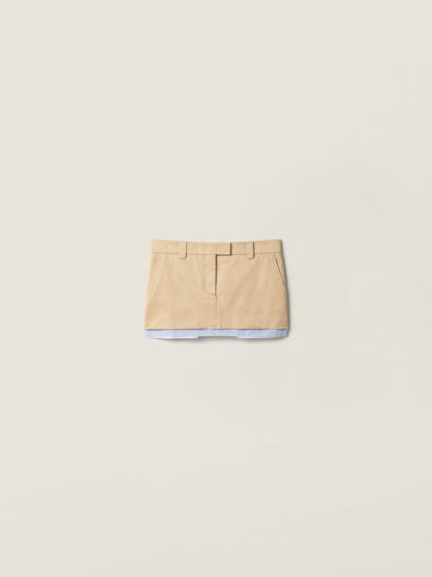 Chino miniskirt