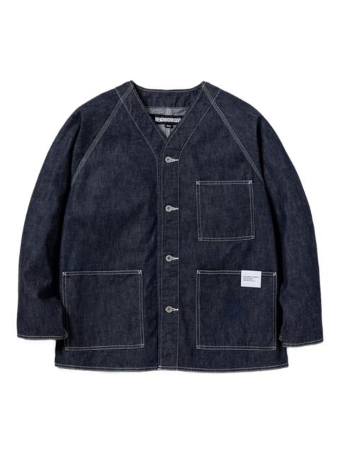 raglan-sleeve denim jacket