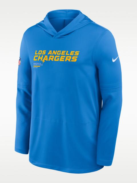 Los Angeles Chargers Pure Fury Sideline Men's Nike Dri-FIT NFL Long-Sleeve Hooded Top