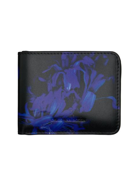 Black & Navy Floral Wallet