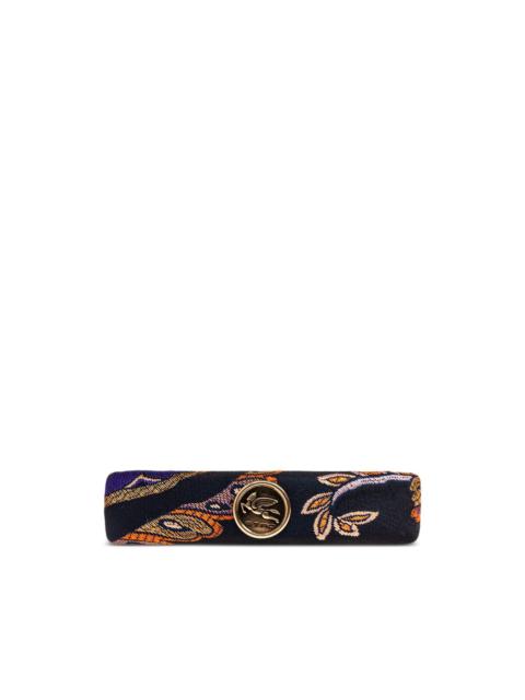 paisley logo hair clip