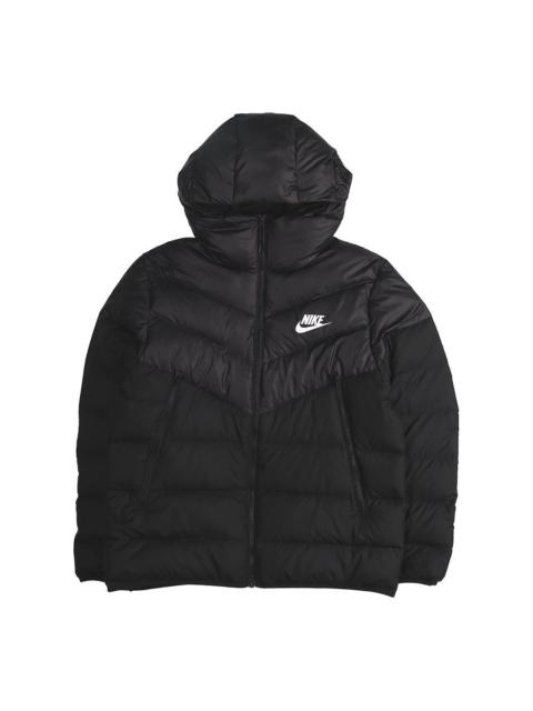 Nike Nsw Windrunner Down Fill Stay Warm Solid Color hooded down Jacket Black 928834-010