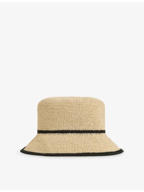 Edith Woven-Tip Straw Hat