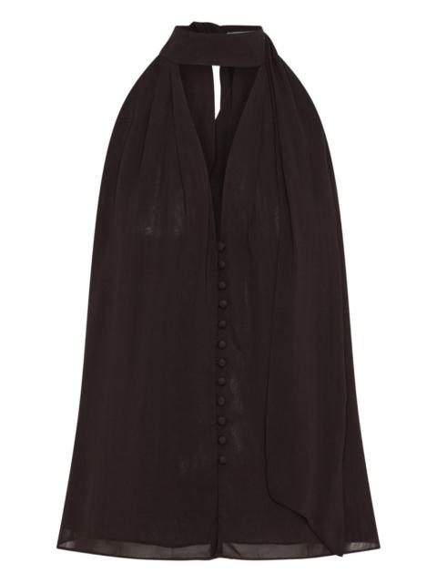 Sumira neck-tie buttoned top