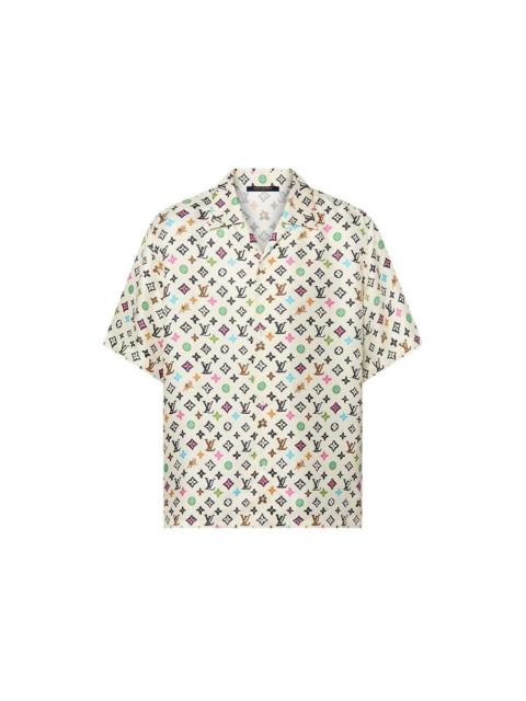Louis Vuitton by Tyler, the Creator Monogram Printed Short-Sleeved Silk Shirt Multicolor