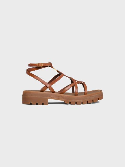 CELINE - CLEA TRIOMPHE STRAPPY SANDAL in CALFSKIN - VEGETAL TANNING