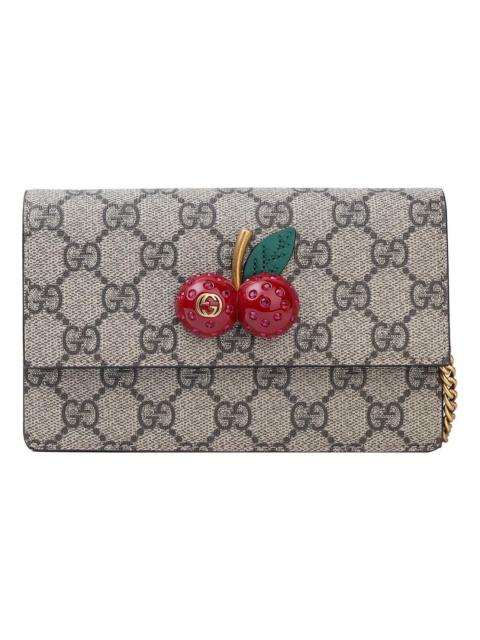 (WMNS) Gucci Canvas Chains Shoulderbag Mini Khaki 481291-K9GXT-8694