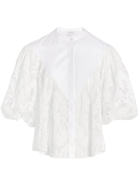 embroidered lace blouse