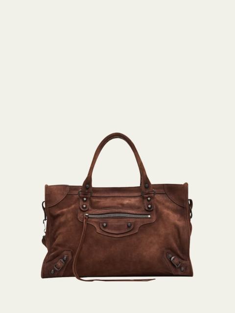 Le City Medium Suede Shoulder Bag