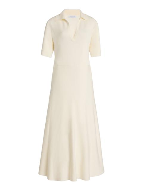 Bradley Cashmere-Silk Maxi Dress ivory