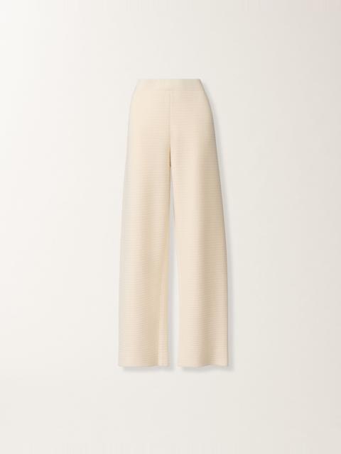 Jogging pants in wool and cotton