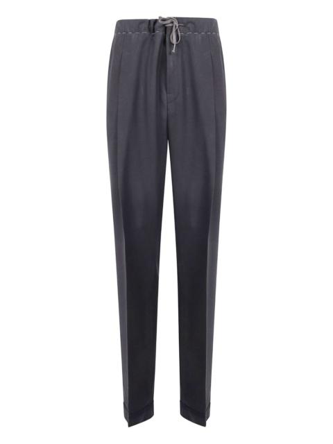 drawstring pleated trousers