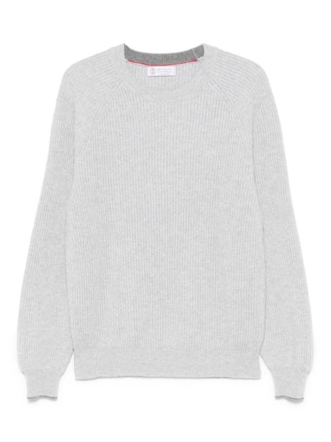 ribbed-knit jumper