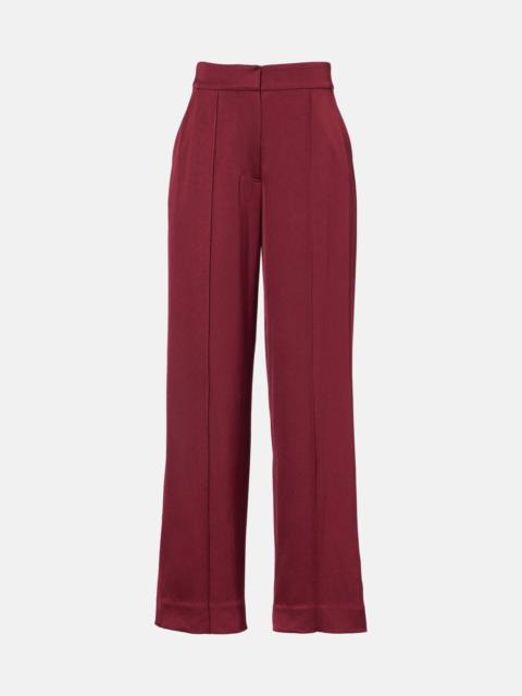 Kyra satin wide-leg pants