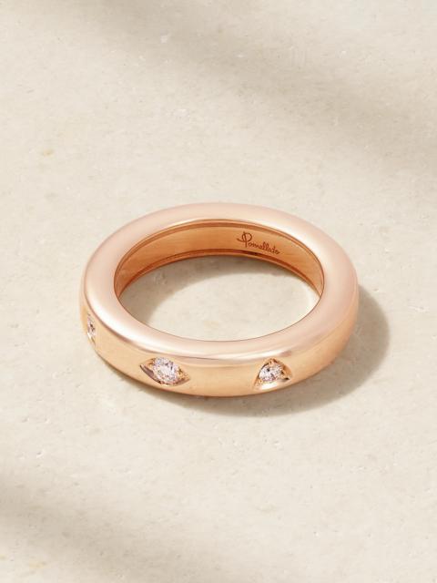 Iconica Extra Slim 18-karat Rose Gold Diamond Ring