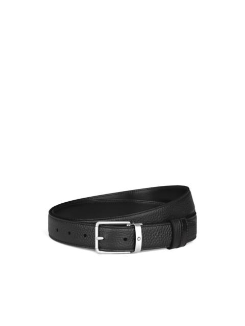 rectangle-buckle reversible belt