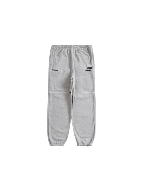 Supreme The North Face Convertible Sweatpant Heather Grey
